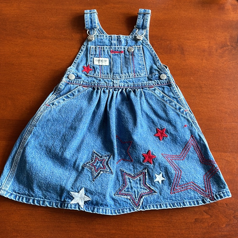 Osh-kosh dress 24 months star bib overall